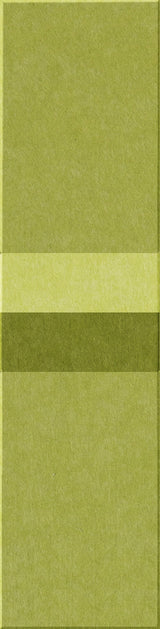 Four rectangular tiles in varying shades of green arranged vertically with textured surfaces.