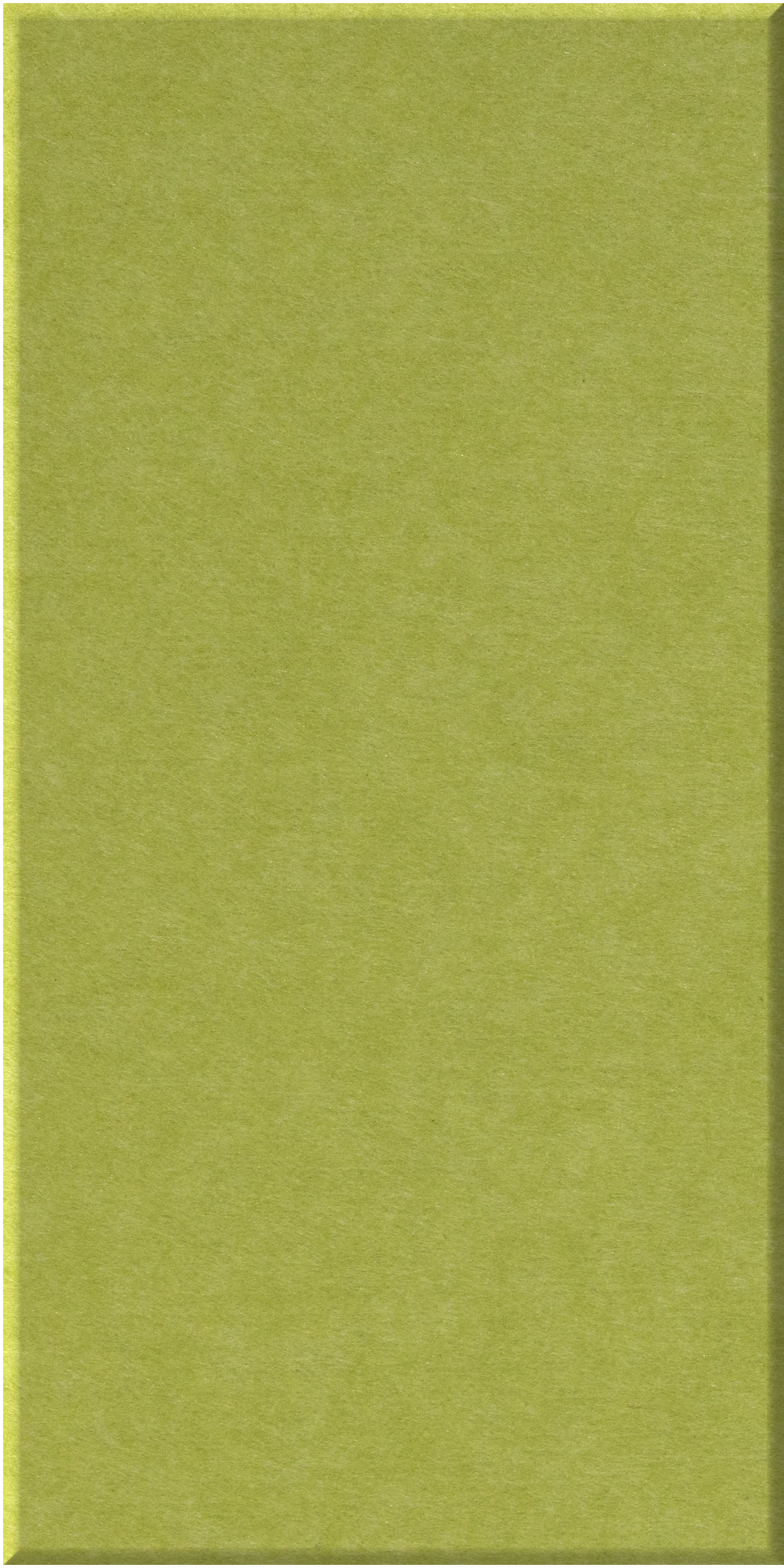 Large halflap tile with a matte chartreuse-green surface and subtle texture.