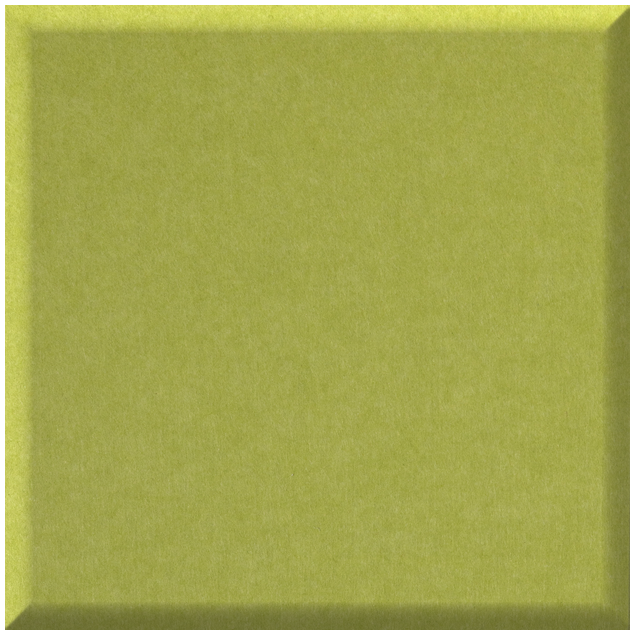 Chartreuse green square tile with slightly beveled edges and matte finish.