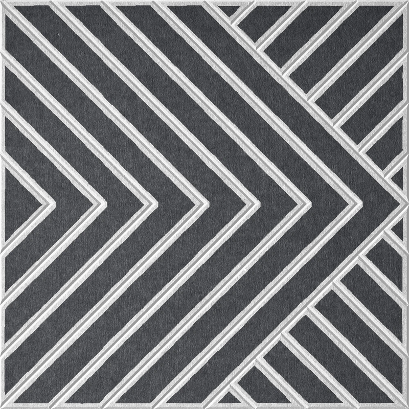 18mm Layered Engraved Converge felt sample in Mineral