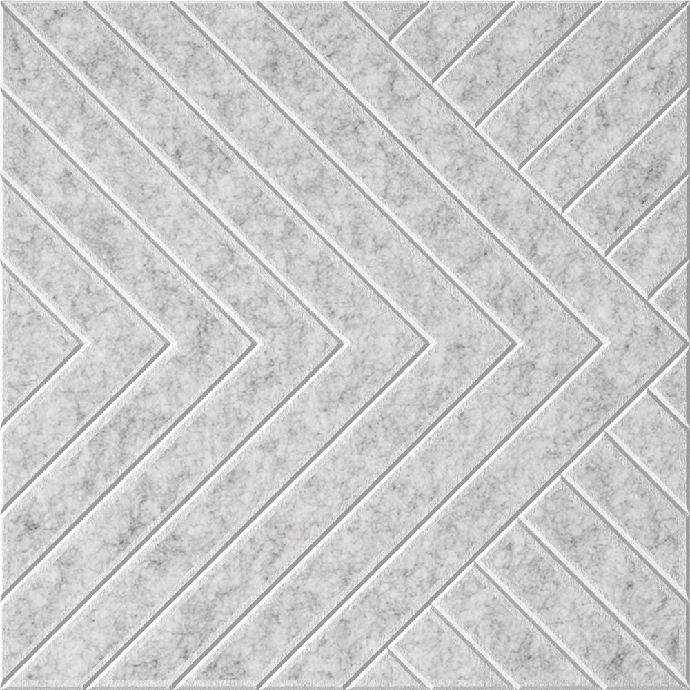 18mm Layered Engraved Converge felt sample in Nickel
