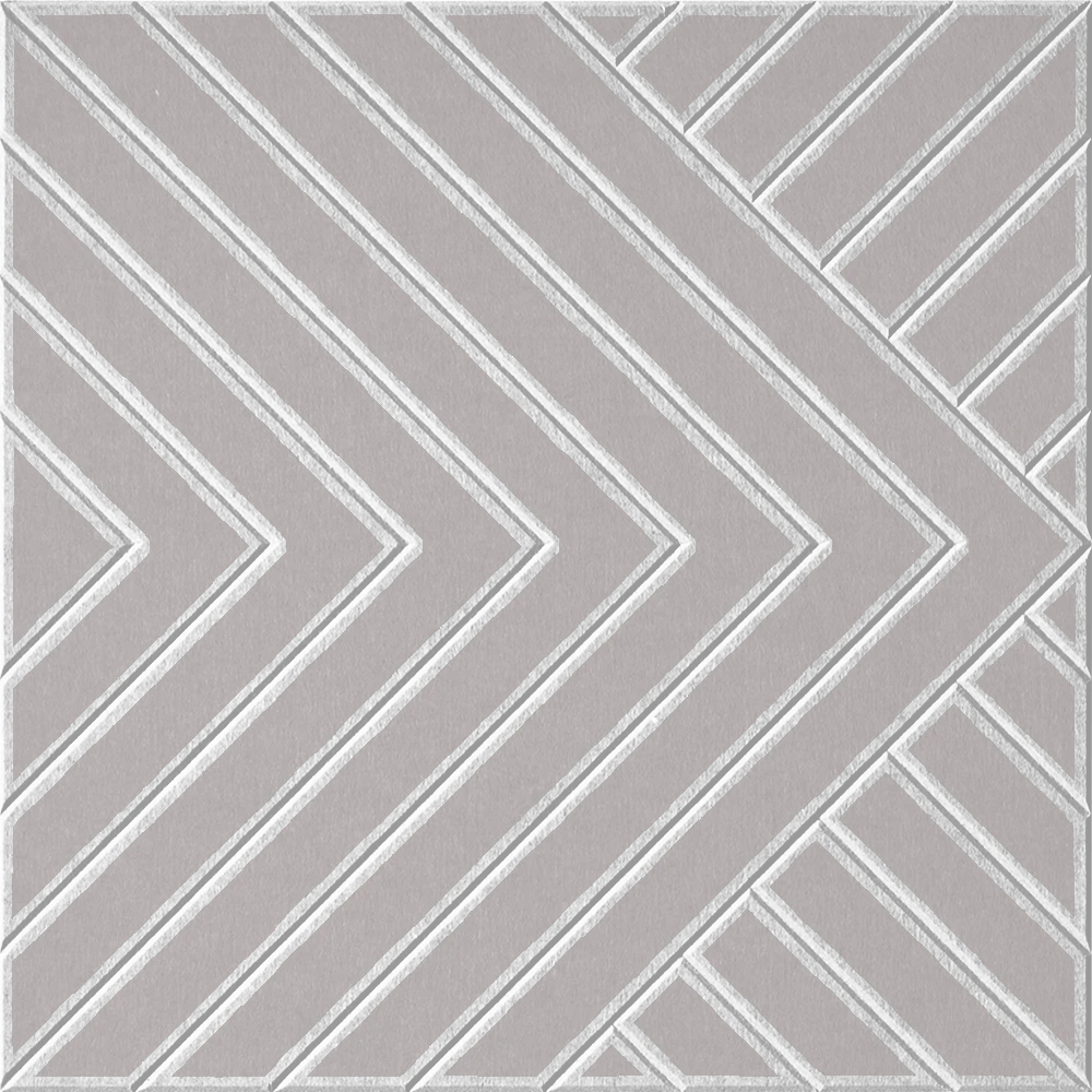 18mm Layered Engraved Converge felt sample in Fog
