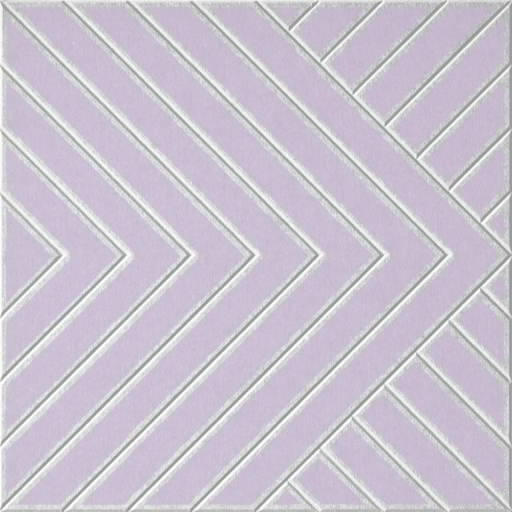 18mm Layered Engraved Converge felt sample in Lilac