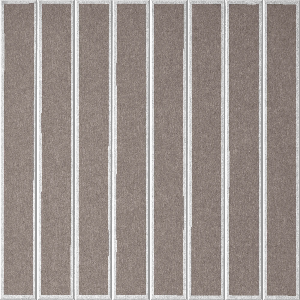 18mm Layered Engraved Lg Parallel felt sample in Ash