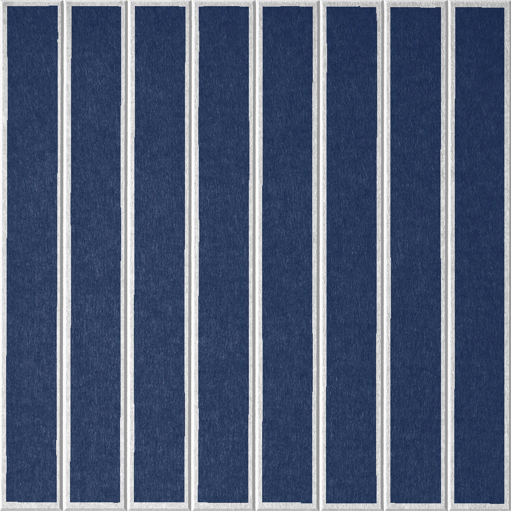 18mm Layered Engraved Lg Parallel felt sample in Admiral