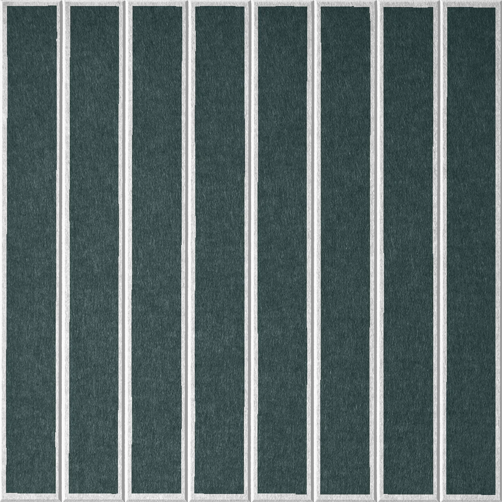 18mm Layered Engraved Lg Parallel felt sample in Atlantic