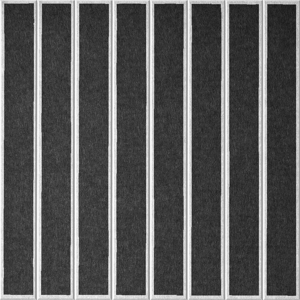 18mm Layered Engraved Lg Parallel felt sample in Cast