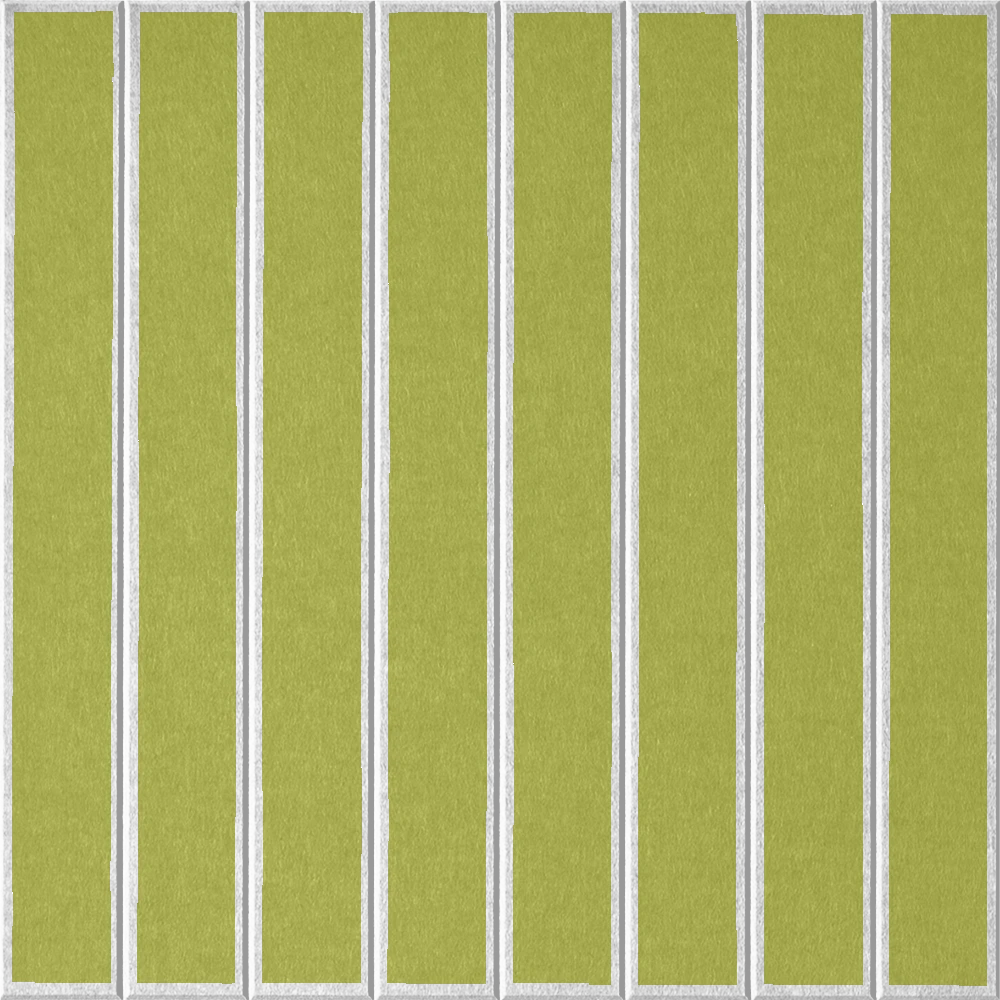 18mm Layered Engraved Lg Parallel felt sample in Kiwi