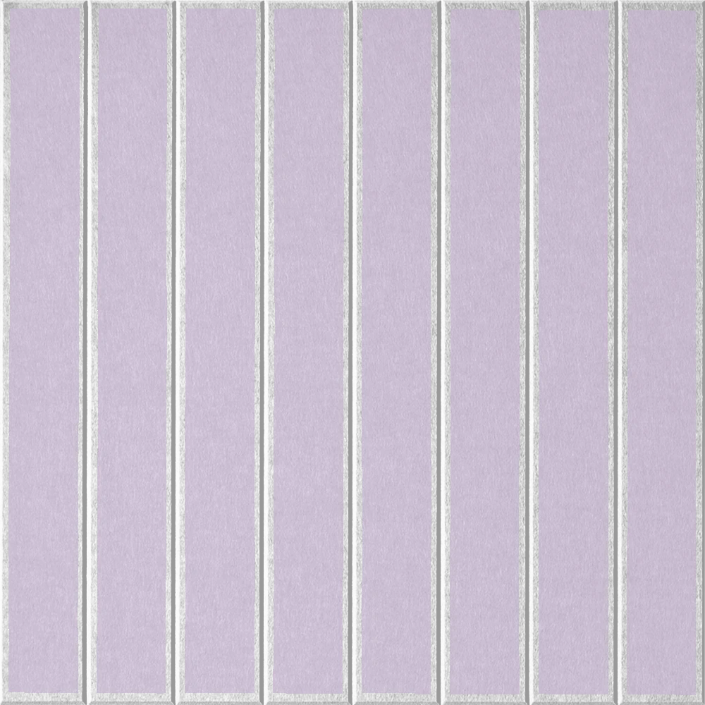 18mm Layered Engraved Lg Parallel felt sample in Lilac