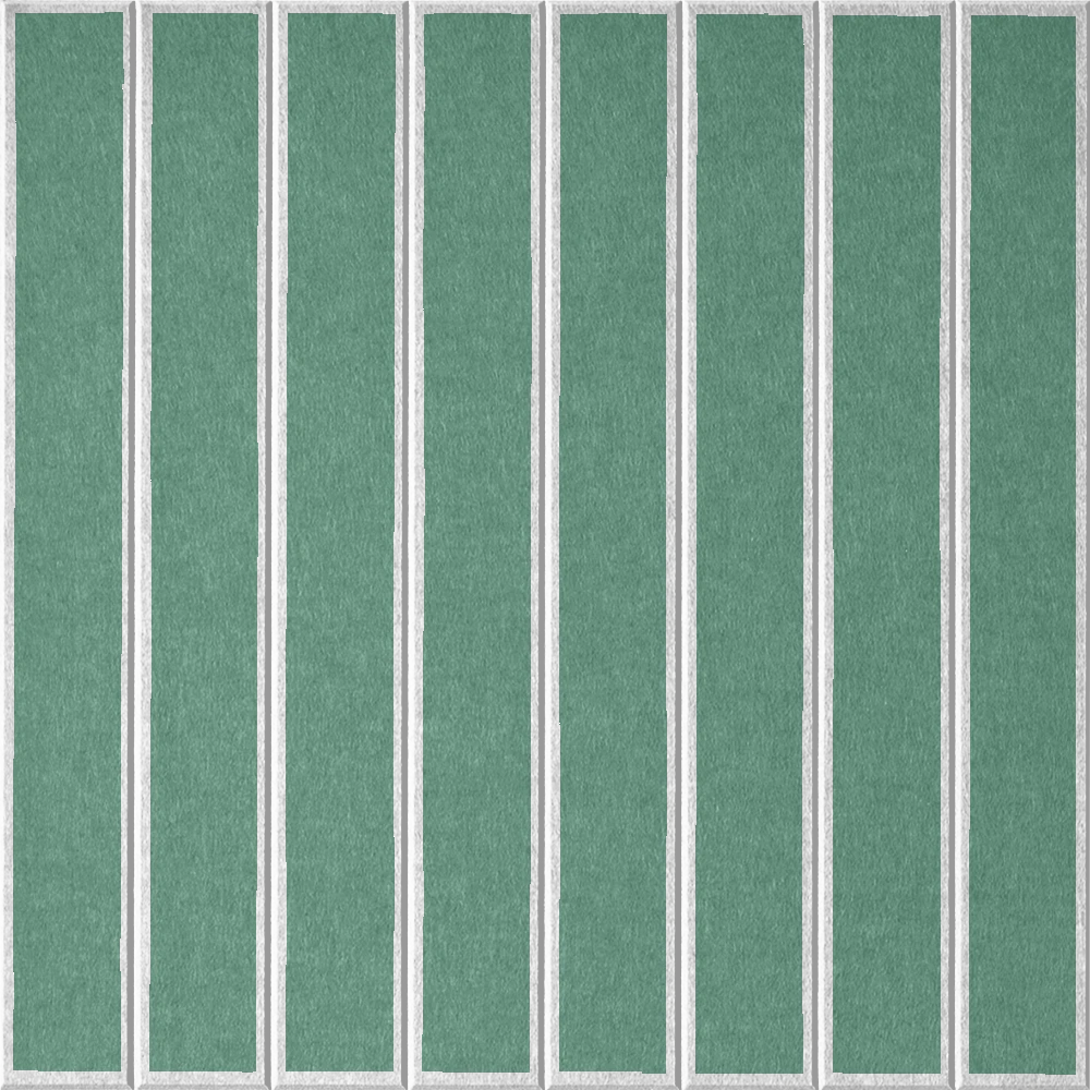 18mm Layered Engraved Lg Parallel felt sample in Mint