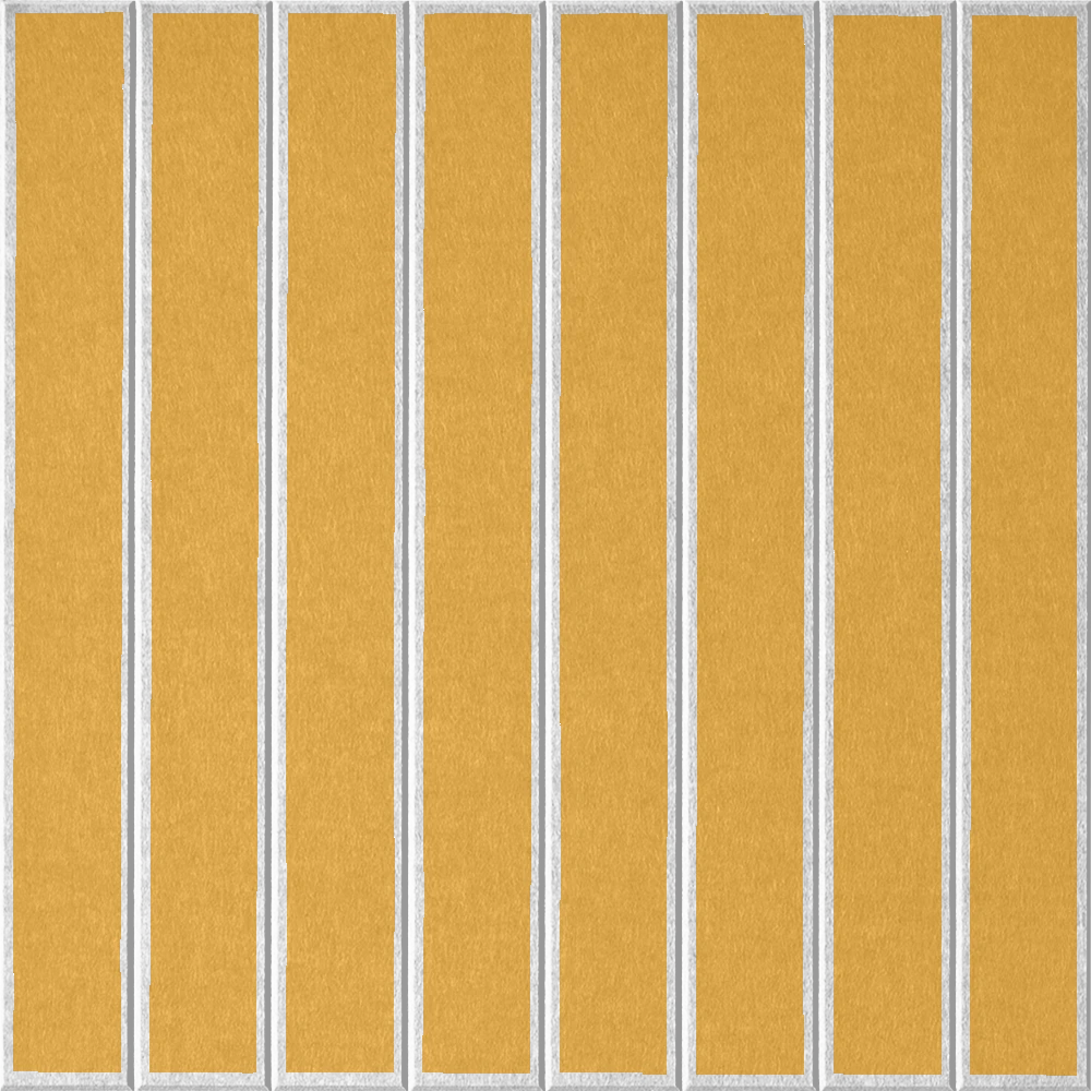 18mm Layered Engraved Lg Parallel felt sample in Mustard