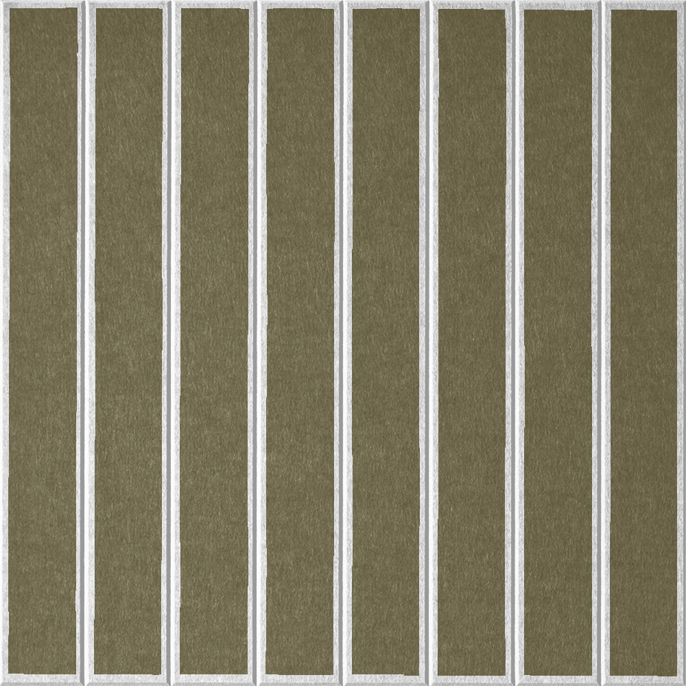 18mm Layered Engraved Lg Parallel felt sample in Olive