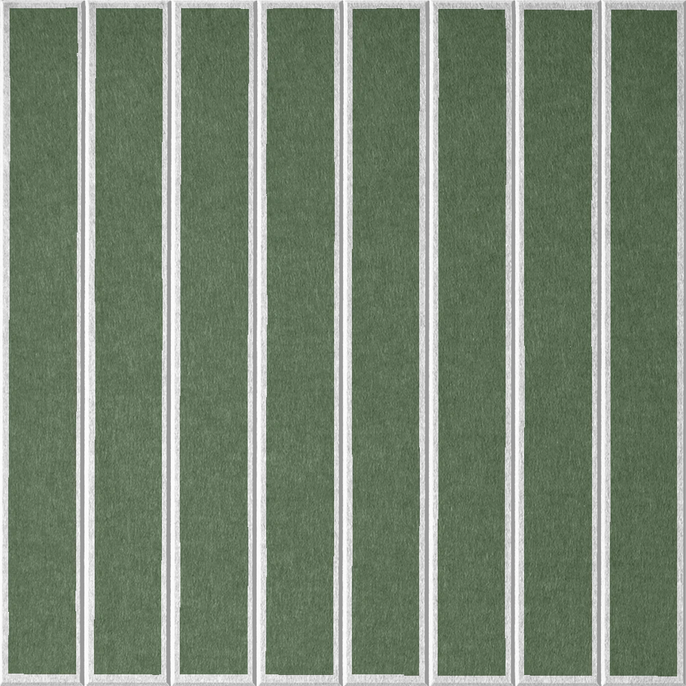 18mm Layered Engraved Lg Parallel felt sample in Palm