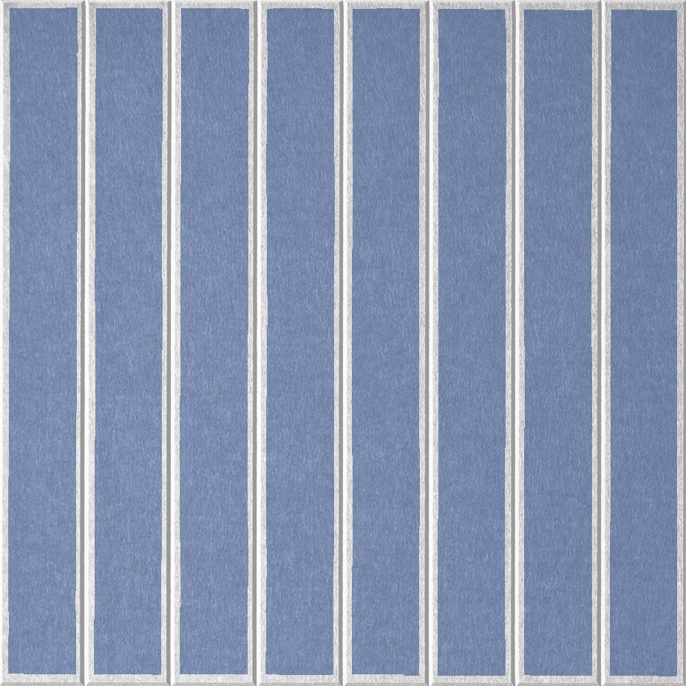 18mm Layered Engraved Lg Parallel felt sample in Periwinkle