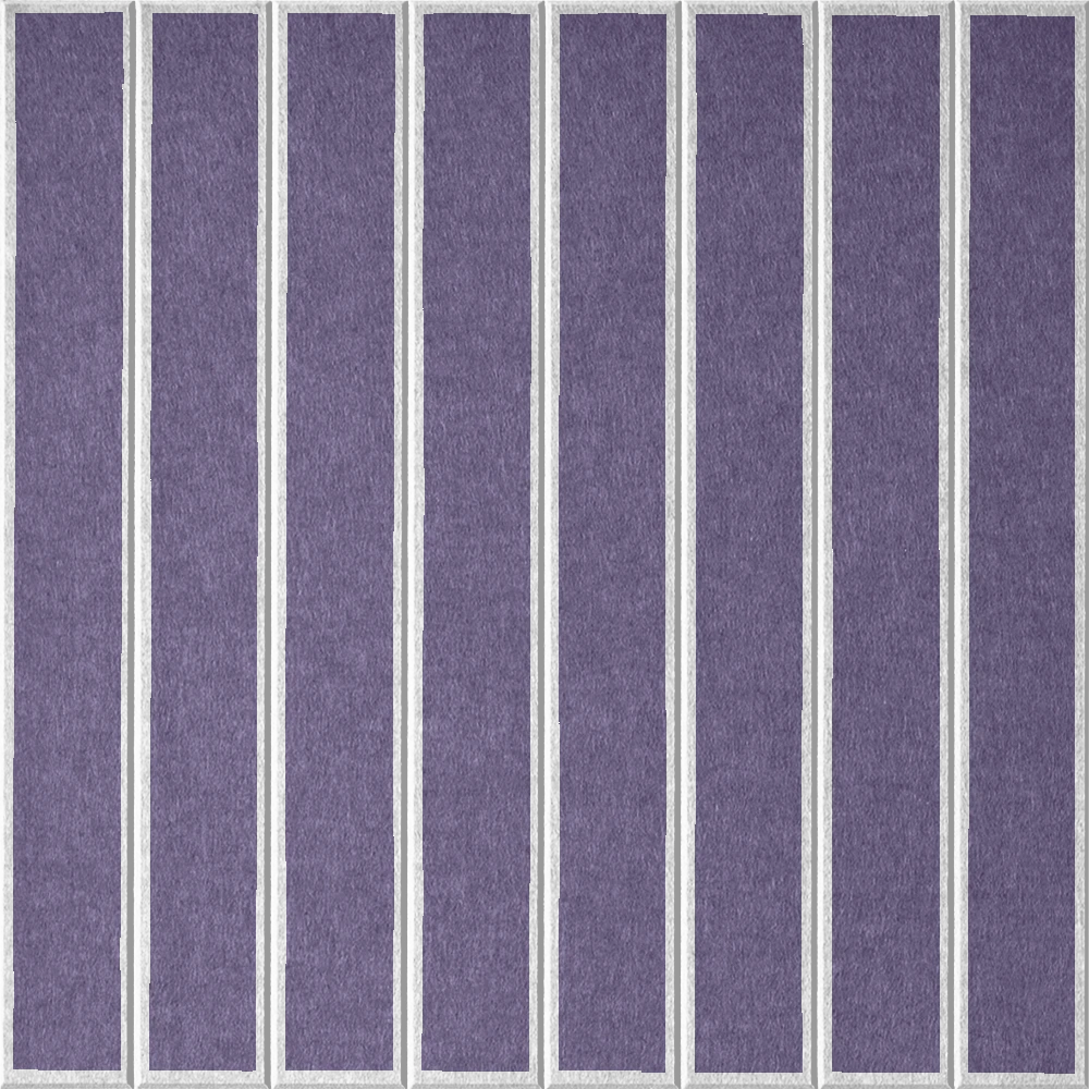 18mm Layered Engraved Lg Parallel felt sample in Wisteria