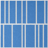 Cayman 18mm Layered Engraved Offset felt sample with white staggered vertical grooves