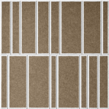18mm Layered Engraved Offset felt sample in Timber
