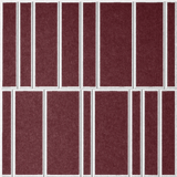 18mm Layered Engraved Offset felt sample in Wine