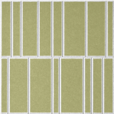 Aloe 18mm Layered Engraved Offset felt sample with white staggered vertical grooves