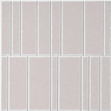 Latte 18mm Layered Engraved Offset felt sample with white staggered vertical grooves