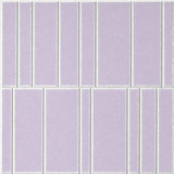 Lilac 18mm Layered Engraved Offset felt sample with white staggered vertical grooves