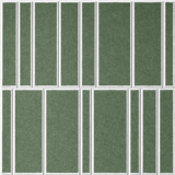 Palm 18mm Layered Engraved Offset felt sample with white staggered vertical grooves