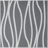Armor 18mm Layered Engraved River felt sample with white wavy vertical grooves
