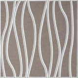 Ash 18mm Layered Engraved River felt sample with white wavy vertical grooves