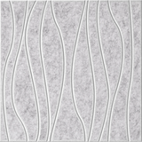 Nickel 18mm Layered Engraved River felt sample with white wavy vertical grooves