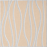 Porcelain 18mm Layered Engraved River felt sample with white wavy vertical grooves