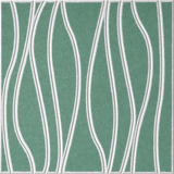 Mint 18mm Layered Engraved River felt sample with white wavy vertical grooves