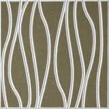 Olive 18mm Layered Engraved River felt sample with white wavy vertical grooves