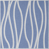 Periwinkle 18mm Layered Engraved River felt sample with white wavy vertical grooves