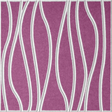 Plum 18mm Layered Engraved River felt sample with white wavy vertical grooves