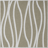Sage 18mm Layered Engraved River felt sample with white wavy vertical grooves