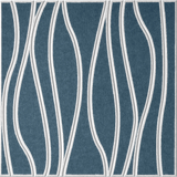 Slate Blue 18mm Layered Engraved River felt sample with white wavy vertical grooves
