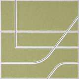 Aloe 18mm Layered Engraved Subway felt sample with white offset stepped line grooves