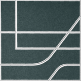 Atlantic 18mm Layered Engraved Subway felt sample with white offset stepped line grooves