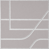 Fog 18mm Layered Engraved Subway felt sample with white offset stepped line grooves