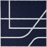 Oxford 18mm Layered Engraved Subway felt sample with white offset stepped line grooves