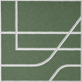 Palm 18mm Layered Engraved Subway felt sample with white offset stepped line grooves
