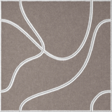 Ash 18mm Layered Engraved Topo felt sample with white flowing topographic line grooves