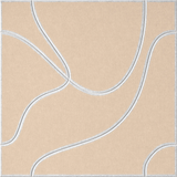 Porcelain 18mm Layered Engraved Topo felt sample with white flowing topographic line grooves