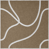 Timber 18mm Layered Engraved Topo felt sample with white flowing topographic line grooves
