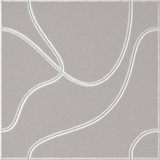 Fog 18mm Layered Engraved Topo felt sample with white flowing topographic line grooves