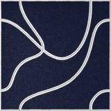 Oxford 18mm Layered Engraved Topo felt sample with white flowing topographic line grooves