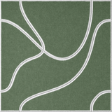 Palm 18mm Layered Engraved Topo felt sample with white flowing topographic line grooves