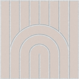 Decorative cream acoustic felt tile with layered arch design 