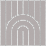 18mm Layered Engraved Zen felt sample in Fog