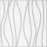 Zinc 18mm Layered Engraved River felt sample with white wavy vertical grooves